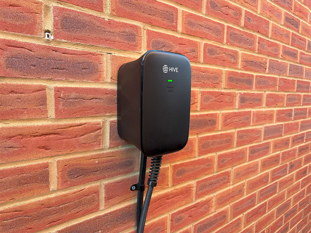 EV charging unit installed by Hollis Electrical