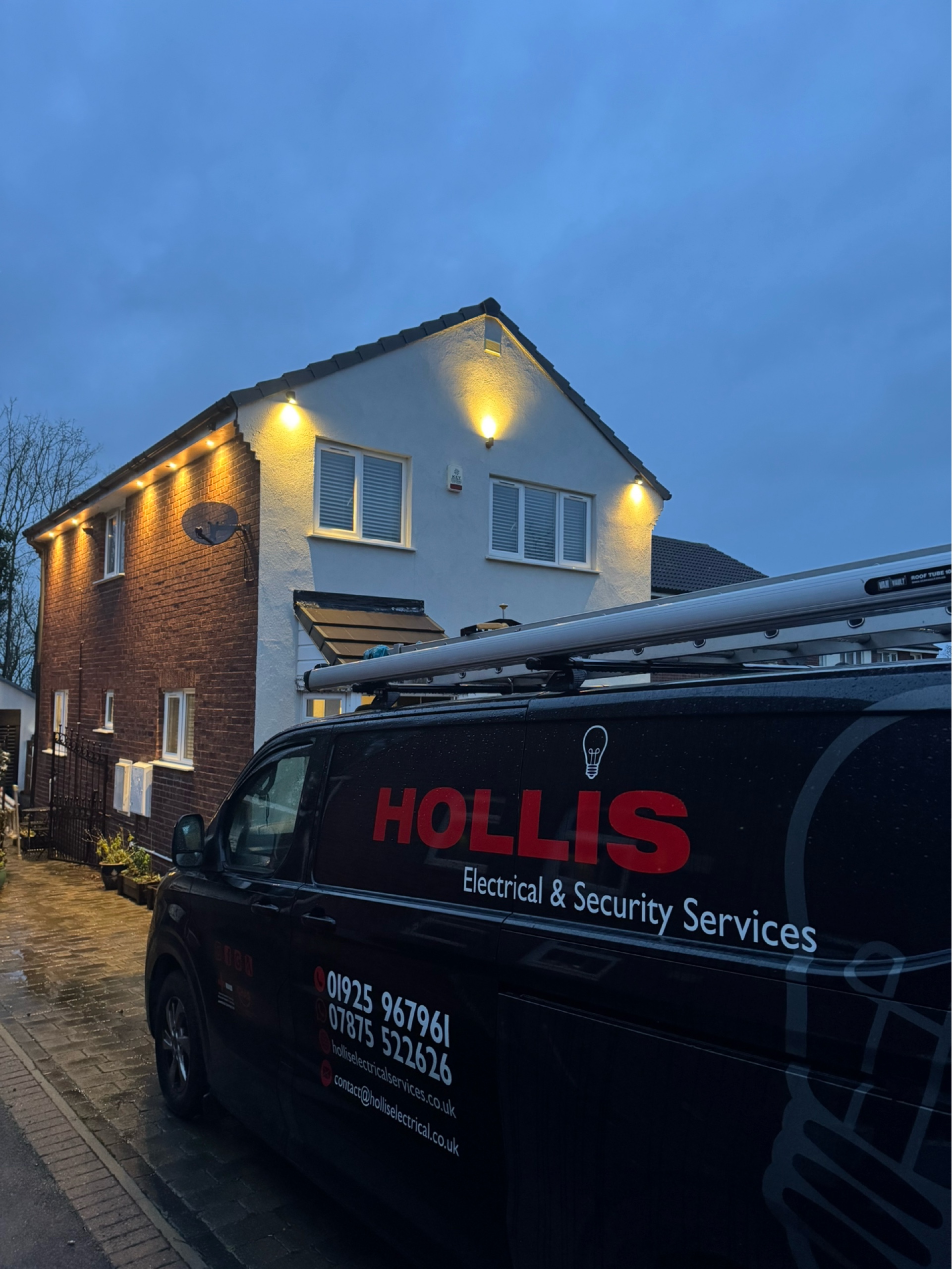 Hollis Electrical soffit lighting installation